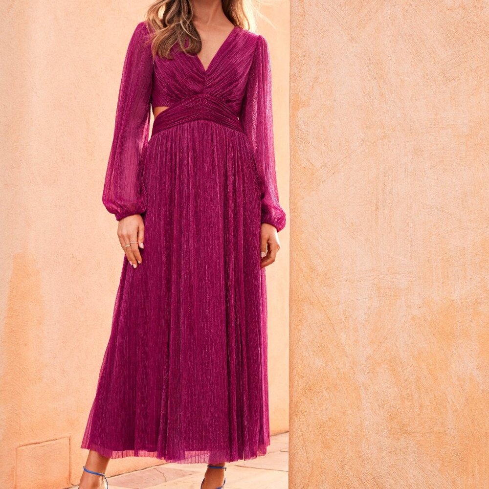 Ever New Cassandra cut out plisse dress